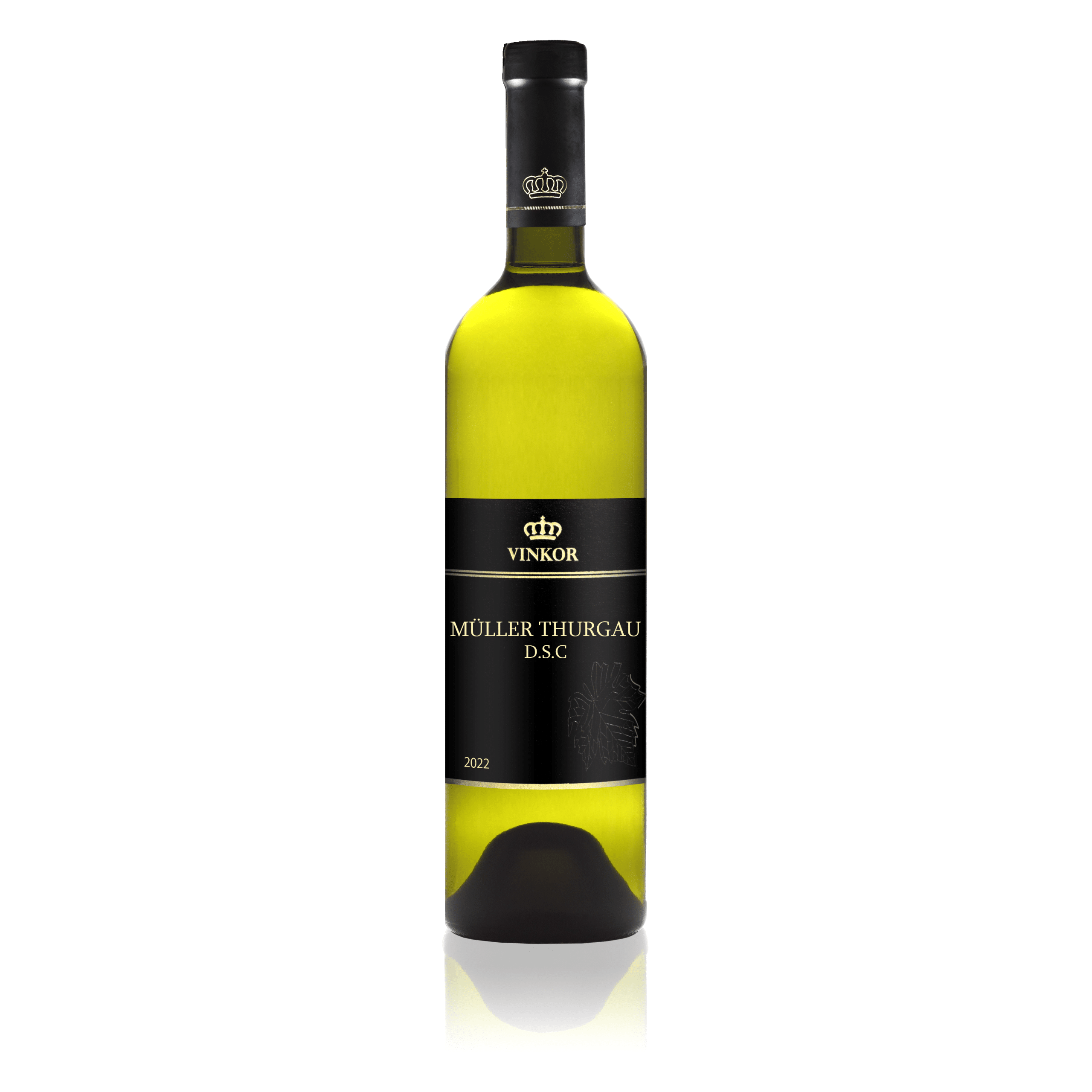 Biele suché víno Müller Thurgau 2022 z rodinného vinárstva Vinkor z Malých Karpát