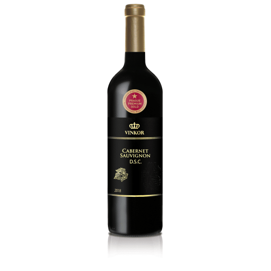 Červené suché víno Cabernet Sauvignon2018 z vinárstva Vinkor