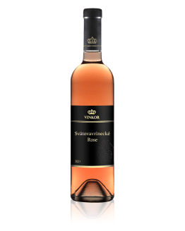 Ružové suché víno Svätovavrinecké Rosé 2021 z vinárstva Vinkor