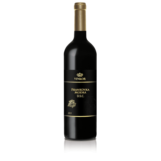 Červené víno Frankovka modrá 2021 z rodinného vinárstva Vinkor