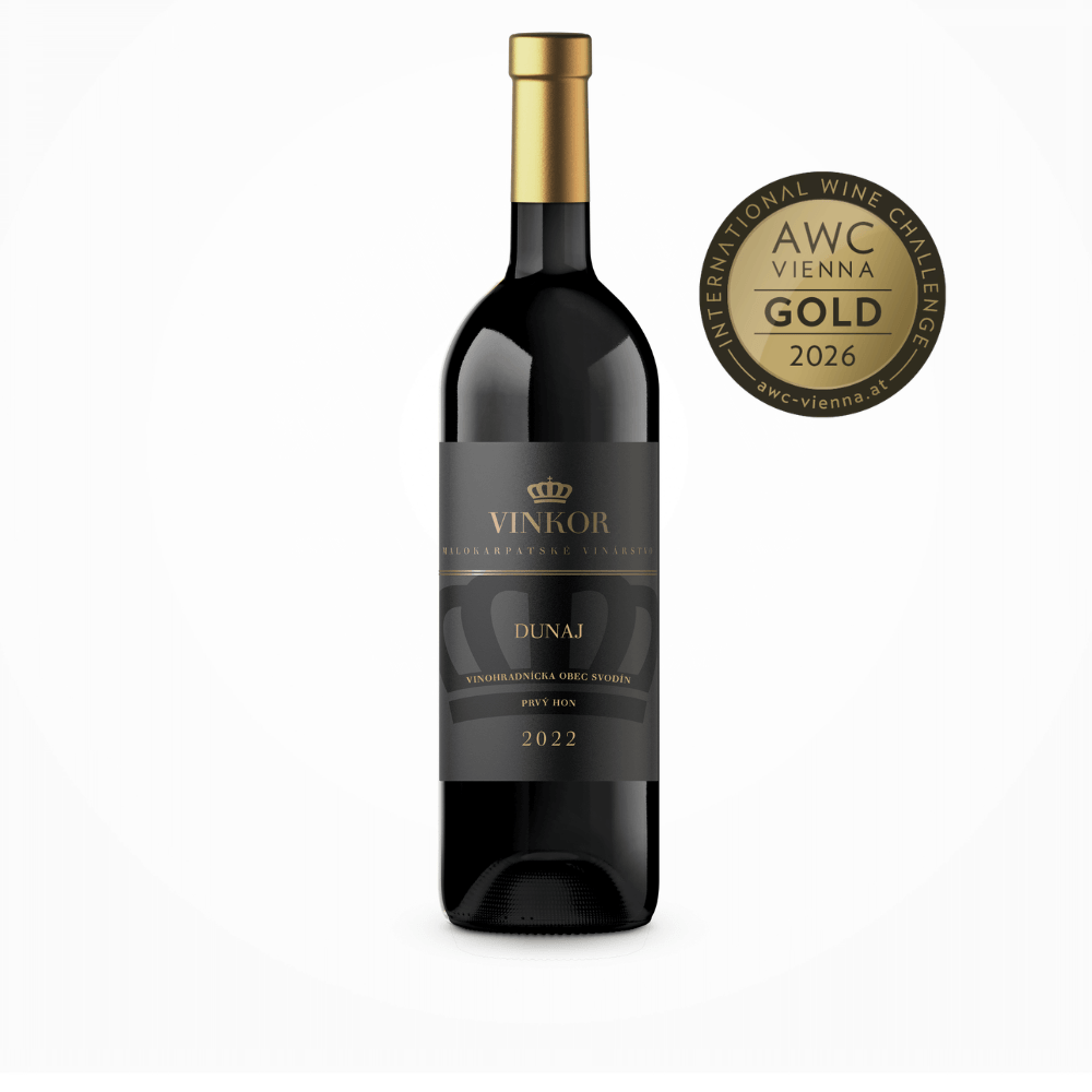 Dunaj 2024_vinárstvo Vinkor Červené víno Dunaj 2024 z rodinného vinárstva Vinkor z Malých Karpát