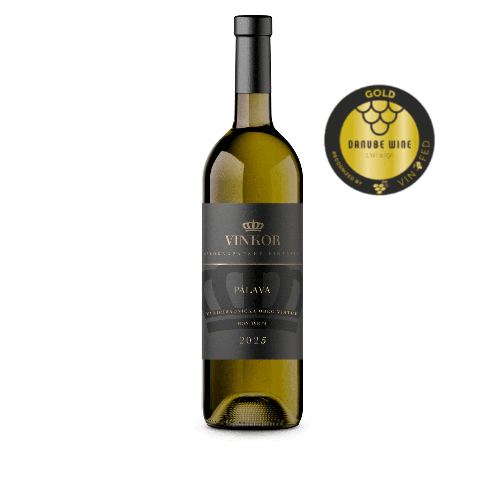 Pálava 2025_vinárstvo Vinkor Biele víno Pálava 2025 z rodinného vinárstva Vinkor z Malých Karpát